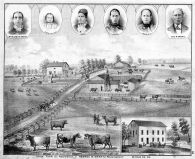 George W. Swartz Stock Farm and Residence, DeKalb County 1880